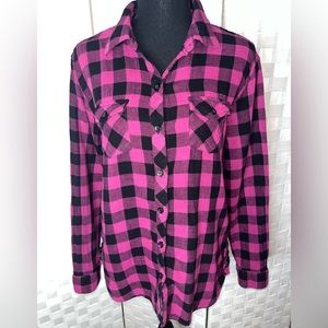 🖤 Beachlunchlounge Checkered Button Down/Size Medium